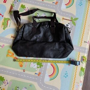 NWOT Diesel Duffel Bag Leather dark brown Fuel For Life. Travel ,Gym